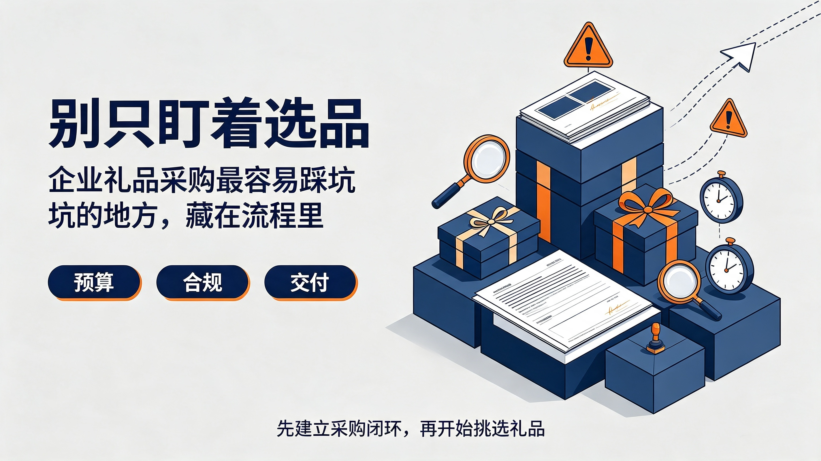 企业礼品采购，最容易出问题的地方往往不在选品上!
